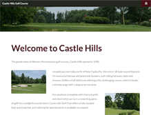 Tablet Screenshot of golfcastlehills.com